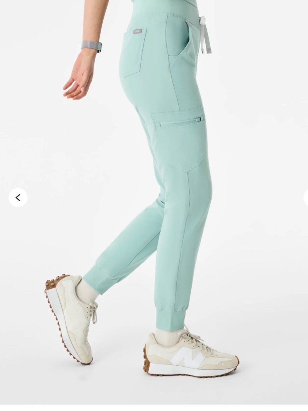 FIGS Zamora Jogger Scrub Pants Women's Small Regular Sea Glass NWT FIONx - Picture 11 of 11